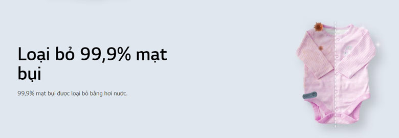 Máy giặt sấy LG Inverter 12kg/7kg FV1412H3BA - Diệt 99.9% tác nhân gây dị ứng