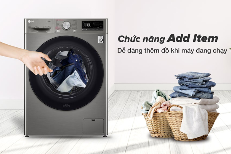 Tính năng Add Item -Máy giặt LG Inverter 10 kg FV1410S4P lồng ngang