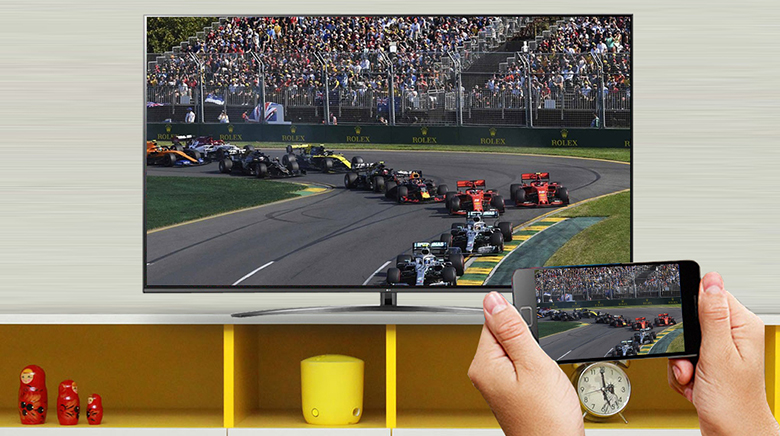 Chiếu màn hình điện thoại lên tivi - Smart Tivi LG 4K 75 inch 75UQ9100PSD