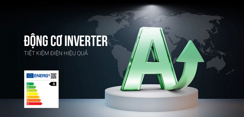 Máy giặt LG Inverter 14kg FV1414S3BA lồng ngang - Động cơ Inverter tiết kiệm điện