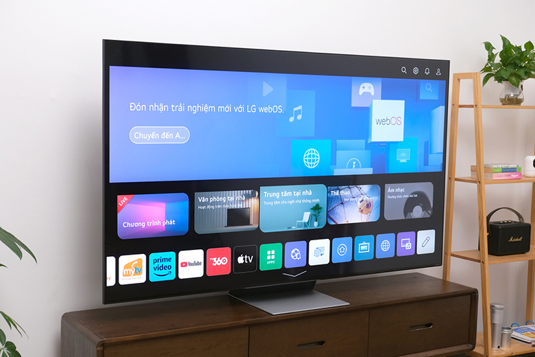 Smart Tivi LG 75QNED86SRA webos 23 với hệ điều hành phong phú