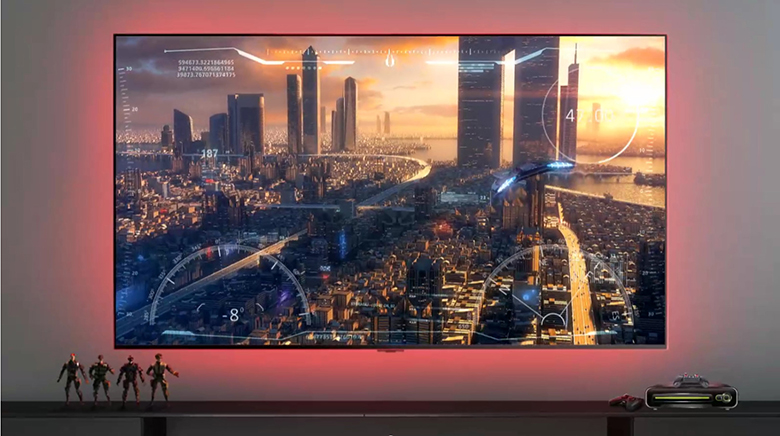 QNED Gaming phản ánh việc chơi game hấp dẫn NanoCell MiniLED Tivi LG 65QNED91PTA