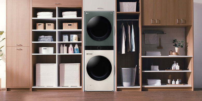 Máy giặt sấy LG Inverter 21kg WT2116SHEG lồng ngang - Vận hành êm ái, động cơ bền bỉ