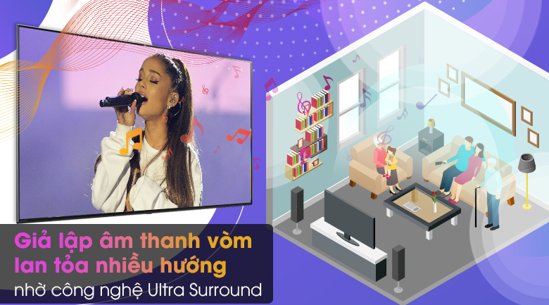 65NANO95TNA TV  mang đến âm thanh vòm ấn tượng