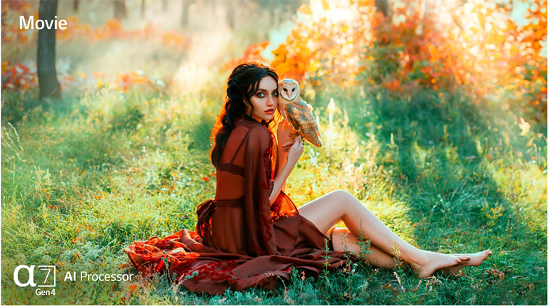 Bộ xử lý Alpha 7 nâng cao chất lườn hình ảnh và âm thanh Tivi LG 65QNED91PTA 65 inch