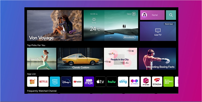 Hệ điều hành webOS -Smart Tivi LG OLED 4K 97 inch 97G2PSA