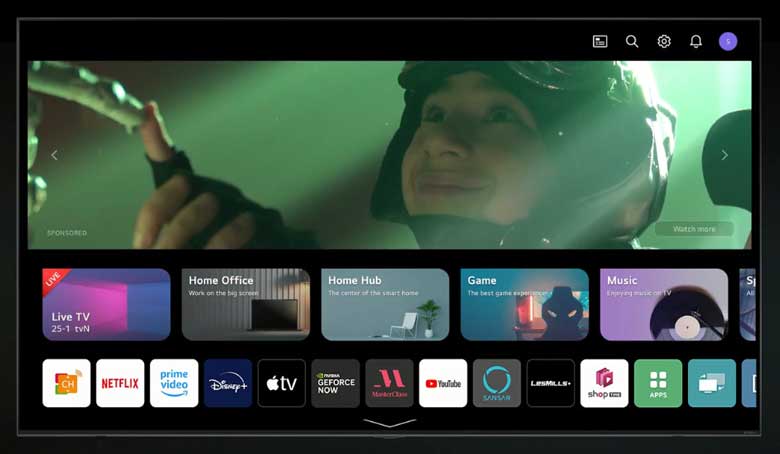 Smart Tivi 86UR8050PSB LG - Tinh chỉnh theo sở thích phù hợp hệ điều hành quen thuộc