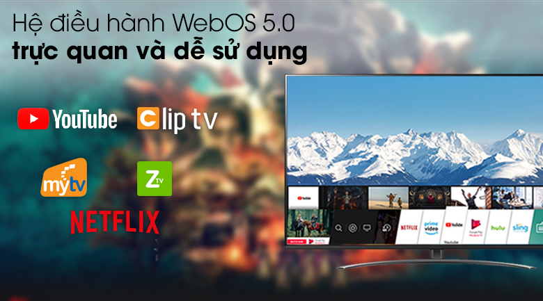 Hệ điều hành WesOS - Smart Tivi LG NanoCell 4K 75 inch 75NANO91TNA