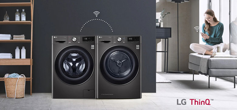 Máy sấy LG DVHP50B - Ghép nối thông minh với máy giặt LC