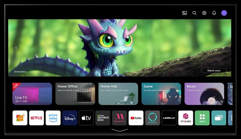 Tivi LG 86UR8050PSB 4K Smart - Cá nhân hóa sở thích với My Profile