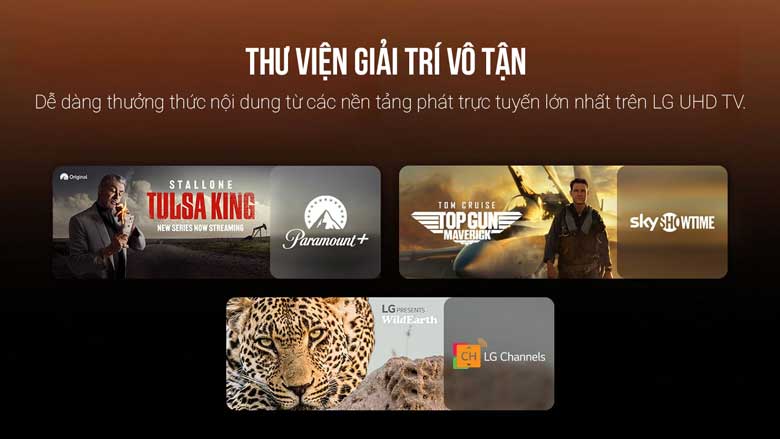 Smart Tivi LG 4K 75 inch 75UR9050PSK - Kho ứng dụng đồ sộ