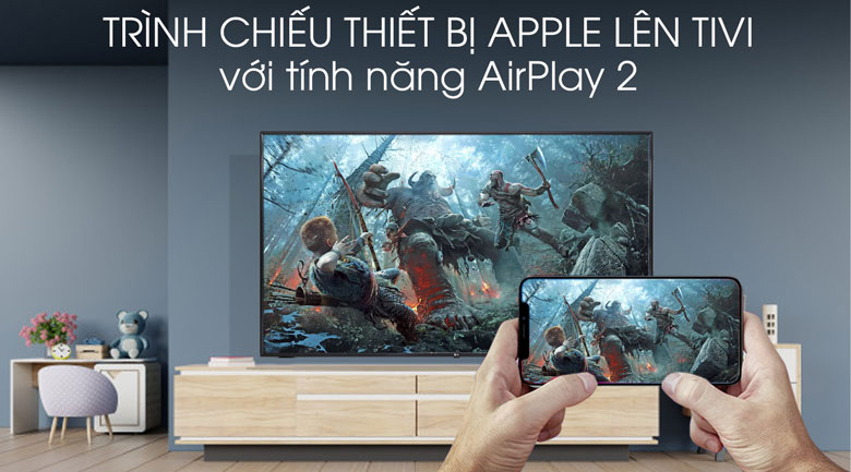 Chiếu màn hình điện thoại lên tivi - Smart Tivi LG NanoCell 8K 75 inch 75NANO95TPA