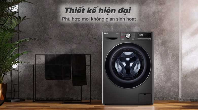 Máy giặt LG FV1410S4B Inverter 10kg - Thiết kế hiện đại, sang trọng