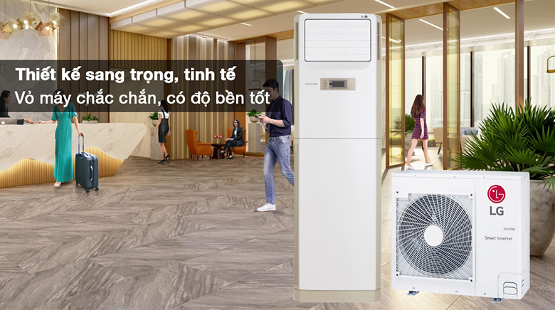 Điều hòa tủ đứng LG Inverter 24.000 BTU ZPNQ24GS1A0 khi nhắc đến phần thiết kế
