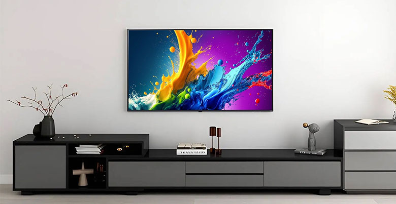 Thiết kế cạnh viền siêu mỏng - Smart Tivi QNED LG 4K 55 inch 55QNED80TSA