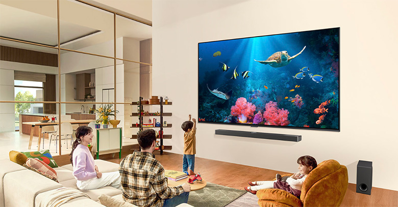 Thiết kế cạnh viền siêu mỏng - Smart Tivi QNED LG 4K 86 inch 86QNED91TSA