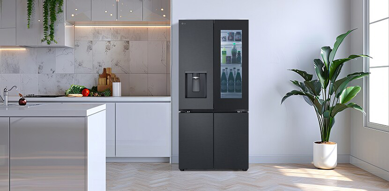Tủ lạnh French door InstaView LG Inverter 576 lít LFD58BLMAI