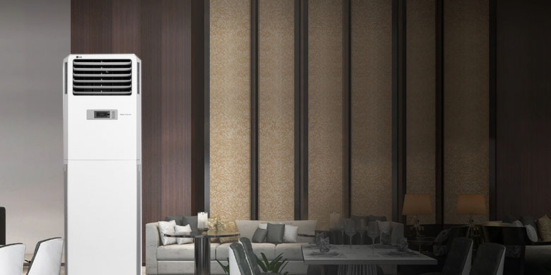 Thiết kế thanh lịch - Điều hòa Tủ đứng LG 1 chiều Inverter 25500 BTU APNQ24GS1A4