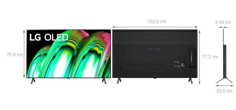 Kích thước tivi OLED LG OLED55A2PSA