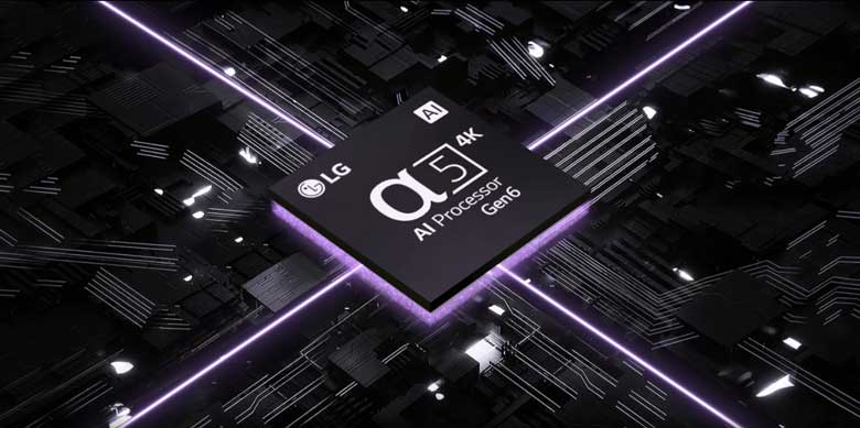 Smart Tivi LG 4K 75 inch 75UR9050PSK - Chip xử lý hình ảnh Alpha 5 4K Gen 6 đầy mạnh mẽ