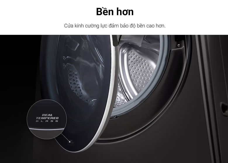 Máy giặt sấy LG Inverter 21kg F2721HVRB lồng ngang - Bền bỉ