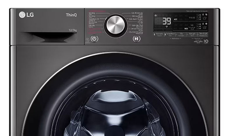 Máy giặt sấy LG Inverter 12kg/7kg FV1412H3BA - Thiết kế thanh lịch, tinh tế hơn