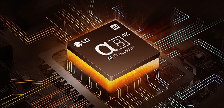 Bộ xử lý AI nấng cấp cả hình ảnh lẫ âm thanh Smart Tivi LG OLED65B4PSA OLED