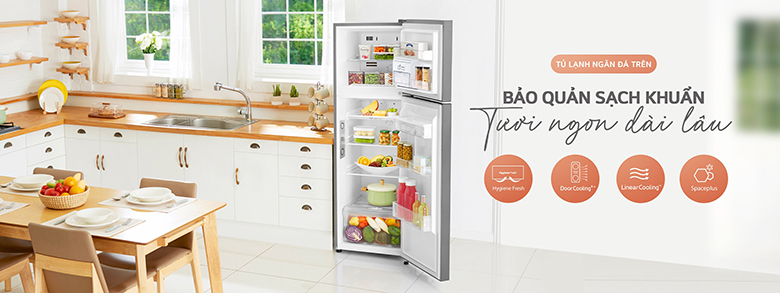 Tủ lạnh LG Inverter 459 lít LTD46BLMA bảo quản thực phẩm dài lâu