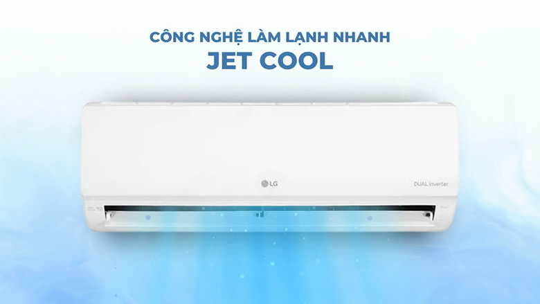 Điều hòa LG 1 chiều Inverter 12000 BTU IEC12M1 - Công nghệ Jet Cool làm lạnh nhanh chóng