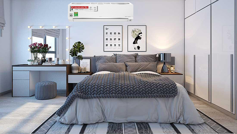 Công suất 9200BTU - Điều hòa LG 1 chiều Inverter 9200 BTU V10API1