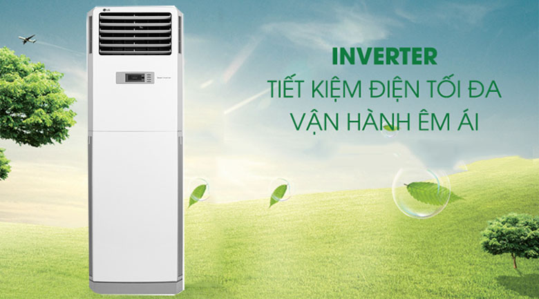 Công nghệ Inverter tiết kiệm điện - Điều hòa Tủ đứng LG 1 chiều Inverter 25500 BTU APNQ24GS1A4