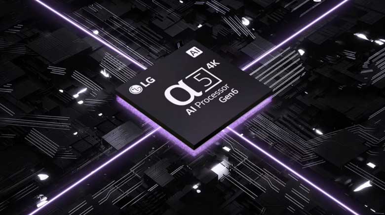 Smart Tivi 4K LG 65UR7550PSC - Chip xử lý Alpha 5 Gen 6 AI 4K nâng cấp hình ảnh giảm tình trạng mờ