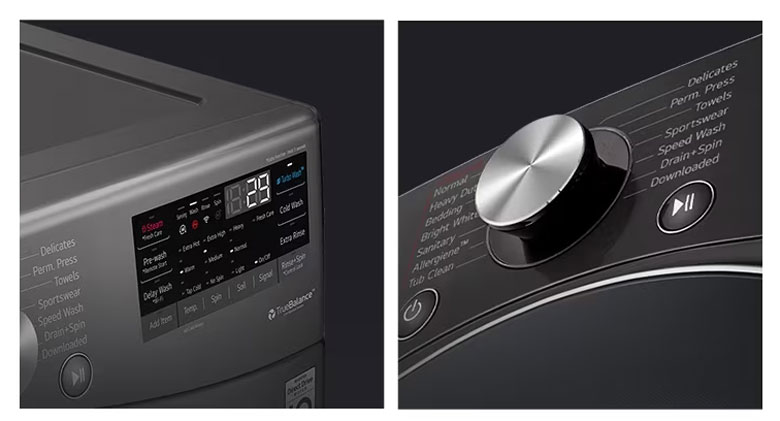 Máy giặt sấy LG F2721HVRB Inverter 21kg/12kg - Thiết kế thông minh