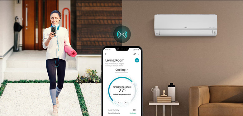 Kết nối wifi - Điều hòa LG 1 chiều 17000 BTU Inverter V18WIN1