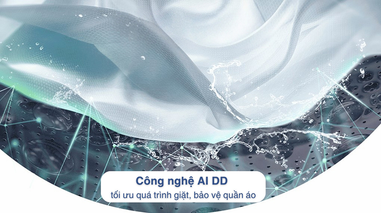 Máy giặt LG AI DD Inverter 15 kg F2515SNTG lồng ngang - Công nghệ AI DD thông minh