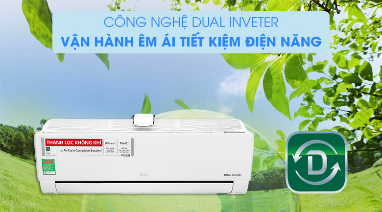 LG V13APFUV ứng dụng công nghệ Inverter giúp tiết kiệm điện