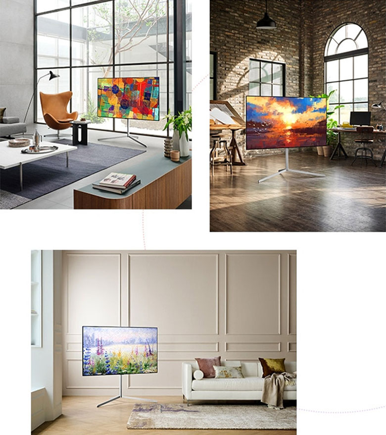 Chân đỡ tiện lợi - Smart Tivi OLED LG 4K 77 inch 77C1PTB