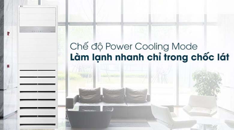 Điều hòa tủ đứng LG 1 chiều Inverter APNQ30GR5A4 chế độ làm lạnh nhanh