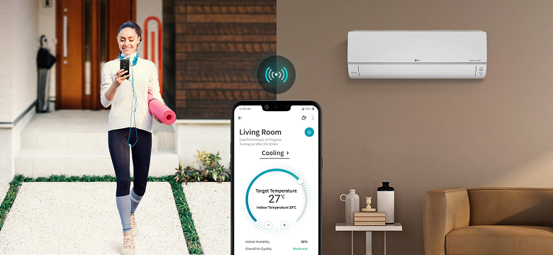 Điều hòa LG 2 chiều B10API điều khiển bằng điện thoại