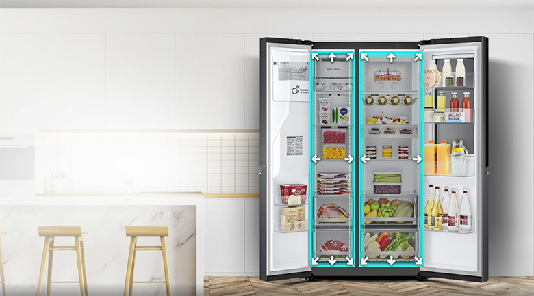 Tủ lạnh SBS LG Inverter 635 lít GR-D257MC dung tích lớn