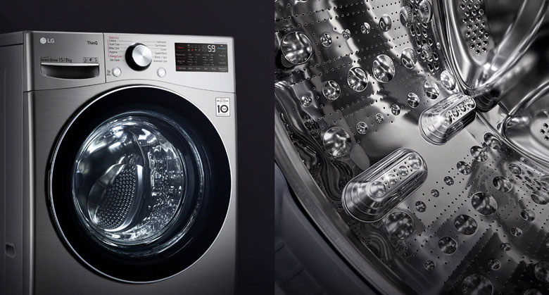 Máy giặt sấy LG Inverter 15kg F2515RTGB lồng ngang - Thiết kế thông minh, chất liệu cao cấp