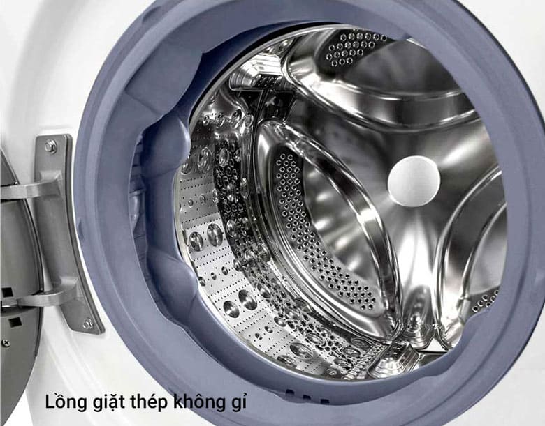 Máy giặt LG Inverter 13kg FV1413S4W lồng ngang - Lồng giặt thép không gỉ