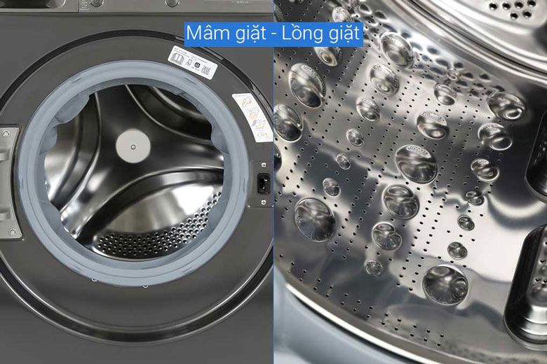 Máy giặt LG Inverter 12kg FV1412S3BA lồng ngang - Chất liệu bền bỉ, an toàn