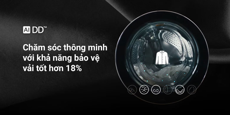 Máy giặt sấy LG Inverter 21kg F2721HVRB lồng ngang - Chăm sóc thông minh với AI DD