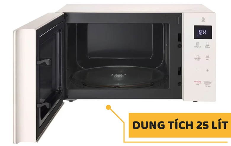 Lò vi sóng LG MS2535GIK 25L - Khoang lò rộng rãi, dễ vệ sinh