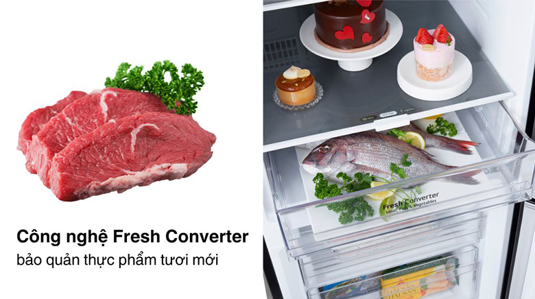 Tủ lạnh LG 335 lít LBB33BLM - Điều chỉnh nhiệt độ linh hoạt phù hợp mọi nhu cầu