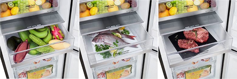 Tủ lạnh LG Inverter 335 lít LBB33BLGA ngăn đông mềm