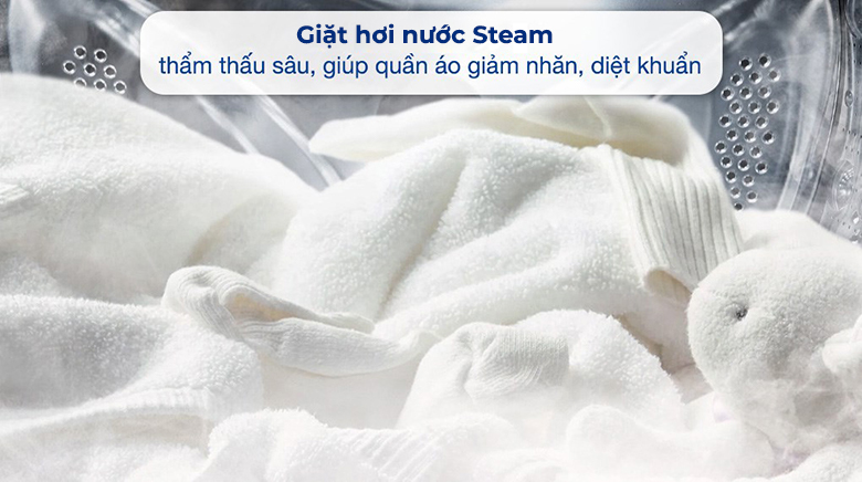 Máy giặt LG AI DD™ Inverter 17 kg F2517SNTG lồng ngang - Công nghệ giặt hơi nước Steam, diệt khuẩn hiệu quả