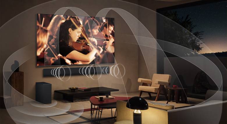 Smart TV LG OLED evo AI C5 4K 55 inch OLED55C5PSA - Dolby Atmos và hệ thống loa 40W sống động