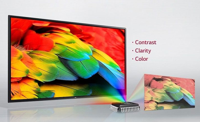 Tivi LG 79UG880T sử dụng công nghệ Triple XD Engine nâng cấp hình ảnh lên 4K